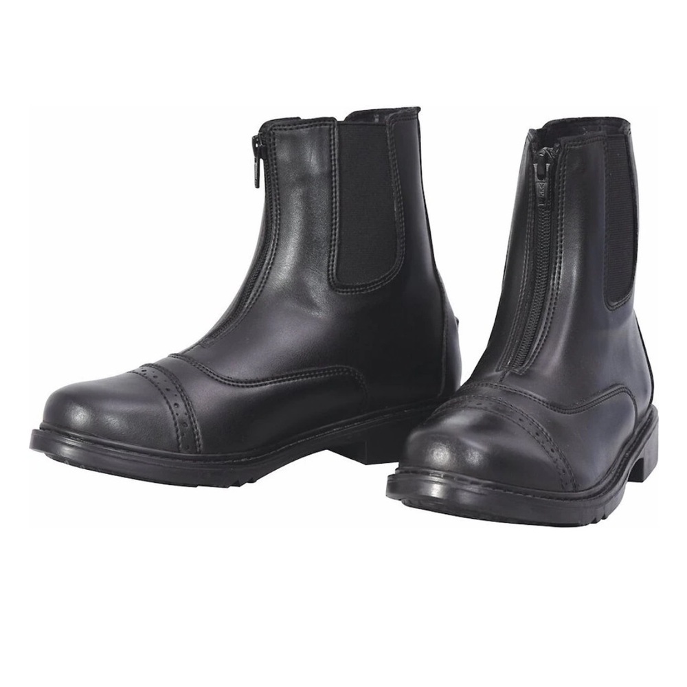 Ladies equistar paddock zip up boots in black new in box horseback